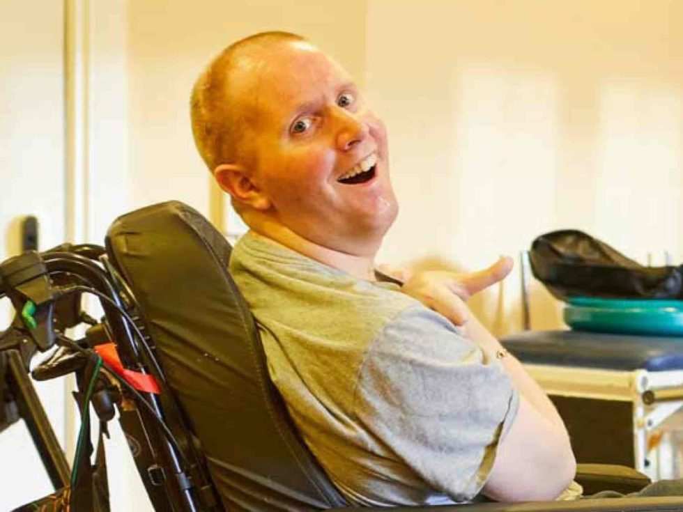 Royal Star & Garter - Saying Thank You to Veterans Royal Star & Garter - Saying thank you to veterans. Man in a wheelchair after suffering life changing injuries looking at the camera smiling.